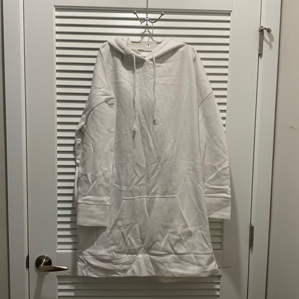 White Hooded Sweater
